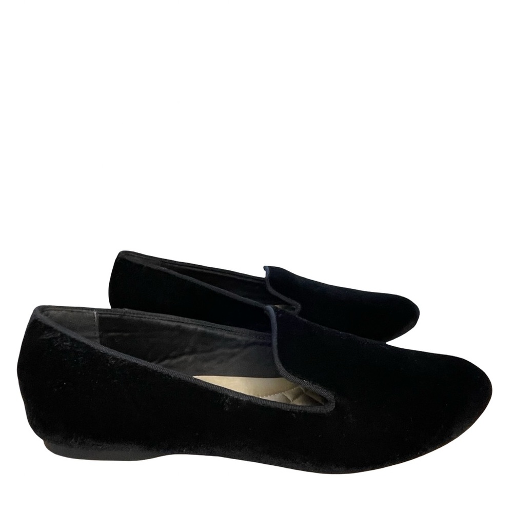 Birdies Black Velvet Smoking  Loafers